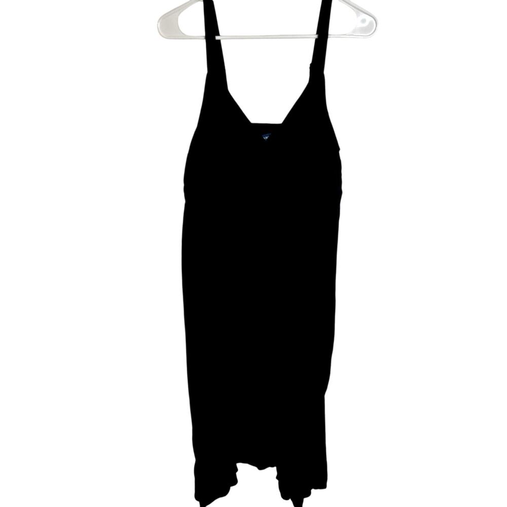 Old Navy Maternity Scarf Sun Dress Womens Size Medium NWT Black Jack Faux Wrap